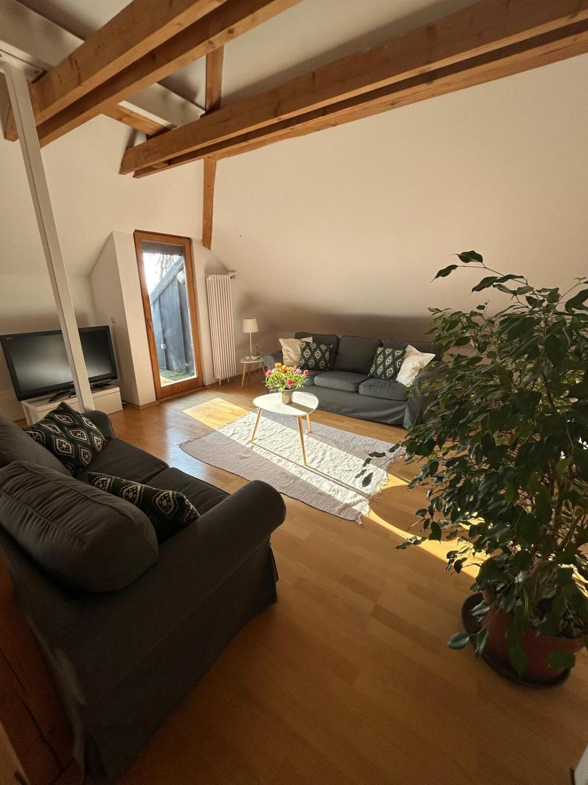 Grosse Wohnung Mit Dachterrasse In Щарнберг Екстериор снимка