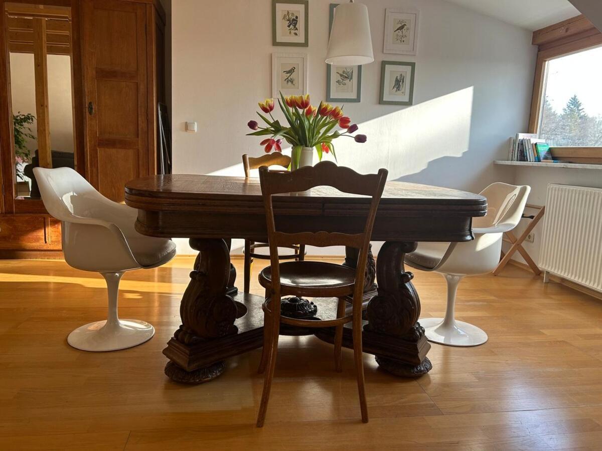 Grosse Wohnung Mit Dachterrasse In Щарнберг Екстериор снимка